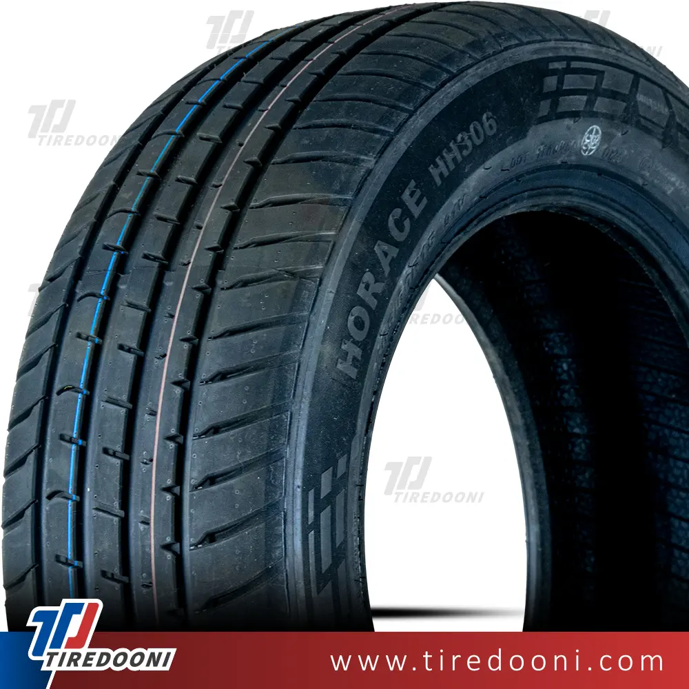 لاستیک خودرو هدوی سایز 185/70R13 مدل گل HH306